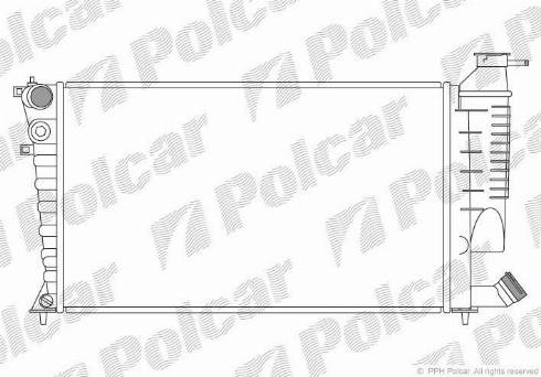 Polcar 232608A6 - Radiators, Motora dzesēšanas sistēma ps1.lv