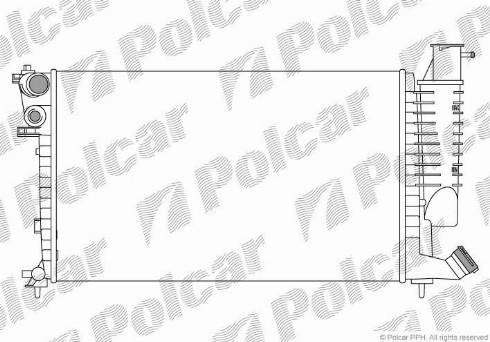 Polcar 232608A2 - Radiators, Motora dzesēšanas sistēma ps1.lv