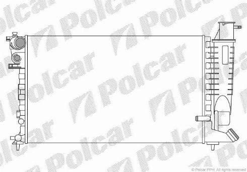 Polcar 232608-A - Radiators, Motora dzesēšanas sistēma ps1.lv