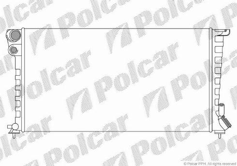 Polcar 232608B4 - Radiators, Motora dzesēšanas sistēma ps1.lv