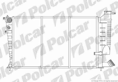 Polcar 232608-X - Radiators, Motora dzesēšanas sistēma ps1.lv