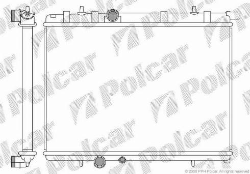 Polcar 2328084X - Radiators, Motora dzesēšanas sistēma ps1.lv