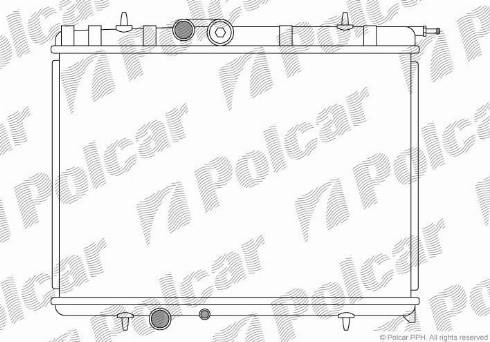 Polcar 232808-4 - Radiators, Motora dzesēšanas sistēma ps1.lv