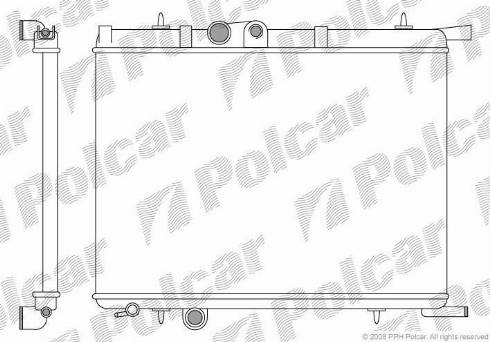 Polcar 2328081X - Radiators, Motora dzesēšanas sistēma ps1.lv