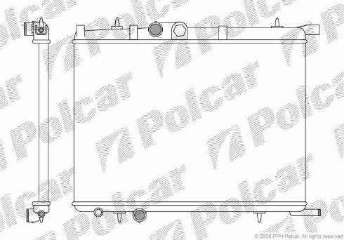 Polcar 232808-1 - Radiators, Motora dzesēšanas sistēma ps1.lv