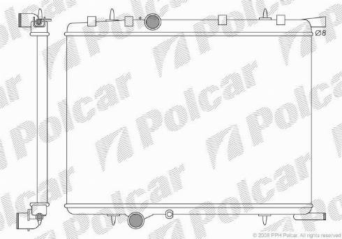 Polcar 2328083X - Radiators, Motora dzesēšanas sistēma ps1.lv