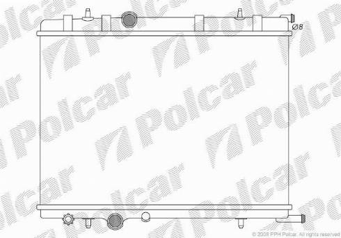 Polcar 232808-3 - Radiators, Motora dzesēšanas sistēma ps1.lv