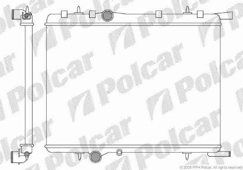 Polcar 2328082X - Radiators, Motora dzesēšanas sistēma ps1.lv