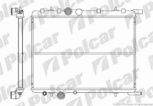 Polcar 232808-2 - Radiators, Motora dzesēšanas sistēma ps1.lv