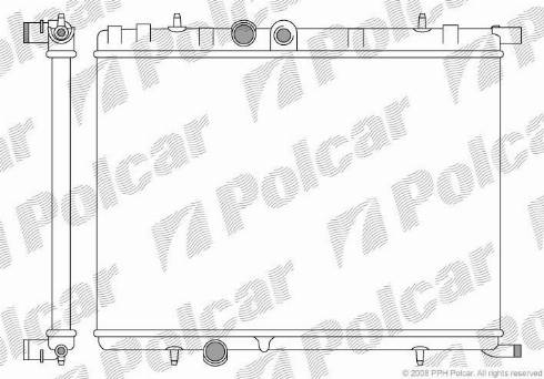 Polcar 2327081X - Radiators, Motora dzesēšanas sistēma ps1.lv