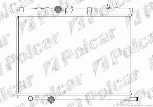 Polcar 232708-3 - Radiators, Motora dzesēšanas sistēma ps1.lv