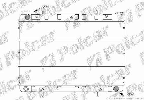 Polcar 275008-3 - Radiators, Motora dzesēšanas sistēma ps1.lv