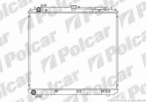 Polcar 2782081K - Radiators, Motora dzesēšanas sistēma ps1.lv