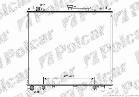 Polcar 2782082K - Radiators, Motora dzesēšanas sistēma ps1.lv