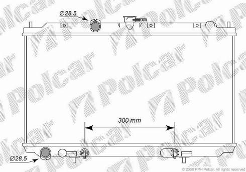 Polcar 2734082K - Radiators, Motora dzesēšanas sistēma ps1.lv