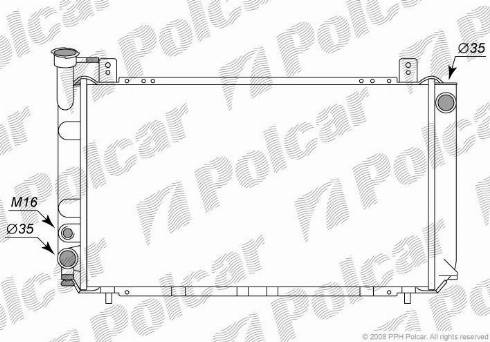 Polcar 2726082K - Radiators, Motora dzesēšanas sistēma ps1.lv