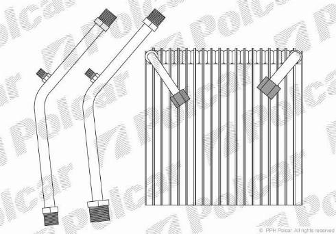 Polcar 2728P8-1 - Iztvaikotājs, Gaisa kondicionēšanas sistēma ps1.lv