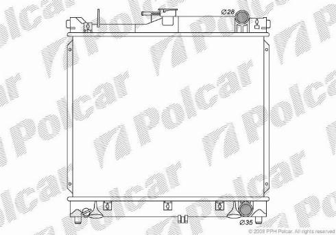 Polcar 7409081K - Radiators, Motora dzesēšanas sistēma ps1.lv