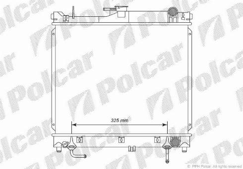 Polcar 7409082K - Radiators, Motora dzesēšanas sistēma ps1.lv