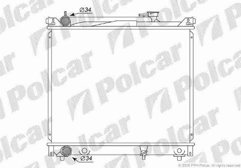 Polcar 7424083K - Termostats, Dzesēšanas šķidrums ps1.lv