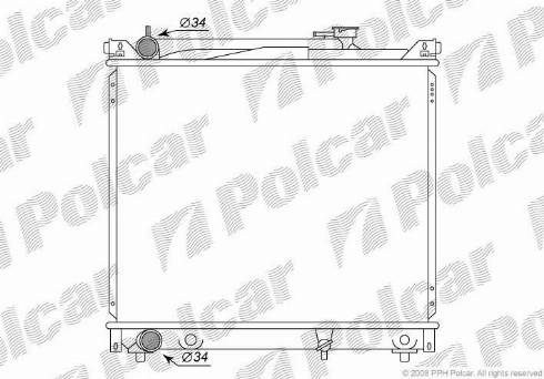 Polcar 742408-3 - Termostats, Dzesēšanas šķidrums ps1.lv