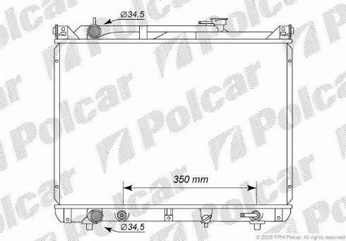 Polcar 7424082K - Radiators, Motora dzesēšanas sistēma ps1.lv