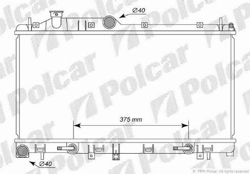 Polcar 7208085K - Radiators, Motora dzesēšanas sistēma ps1.lv