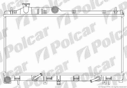 Polcar 720808-3 - Radiators, Motora dzesēšanas sistēma ps1.lv