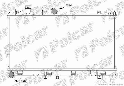 Polcar 7208082K - Radiators, Motora dzesēšanas sistēma ps1.lv