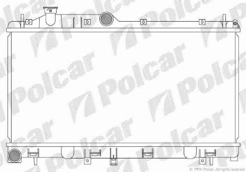 Polcar 7215081K - Radiators, Motora dzesēšanas sistēma ps1.lv