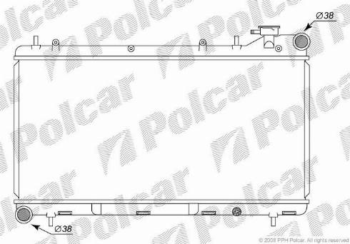 Polcar 7210081K - Radiators, Motora dzesēšanas sistēma ps1.lv