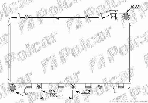Polcar 721008-2 - Radiators, Motora dzesēšanas sistēma ps1.lv