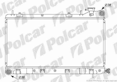 Polcar 7211081K - Radiators, Motora dzesēšanas sistēma ps1.lv