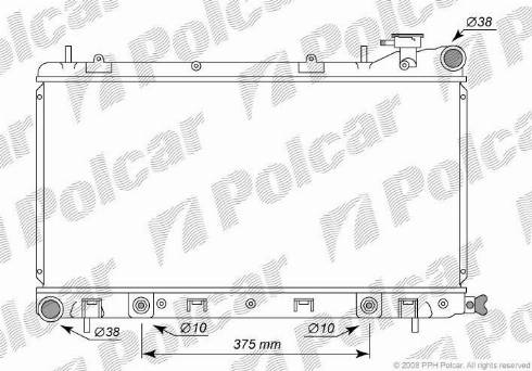 Polcar 7211082K - Radiators, Motora dzesēšanas sistēma ps1.lv