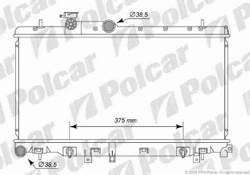 Polcar 7212081K - Radiators, Motora dzesēšanas sistēma ps1.lv