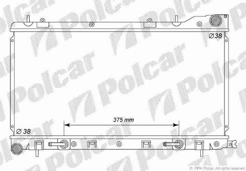 Polcar 7239083K - Radiators, Motora dzesēšanas sistēma ps1.lv