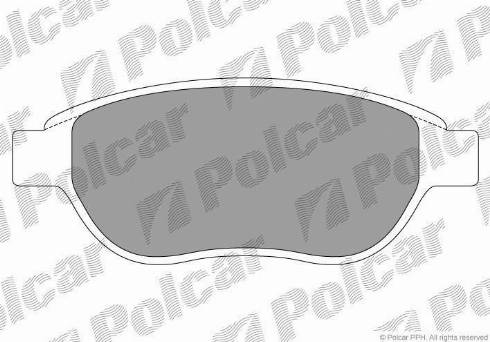 Polcar S70-0066 - Bremžu uzliku kompl., Disku bremzes ps1.lv