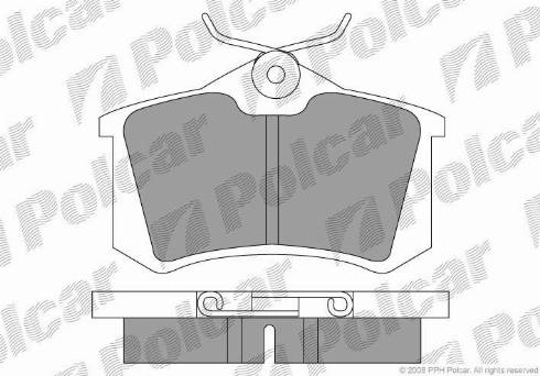 Polcar S70-1001 - Bremžu uzliku kompl., Disku bremzes ps1.lv