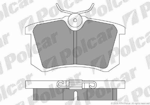 Polcar S70-1003 - Bremžu uzliku kompl., Disku bremzes ps1.lv