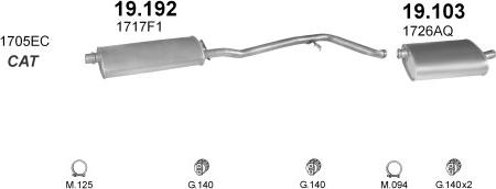 Polmo POLMO07824 - Izplūdes gāzu sistēma ps1.lv