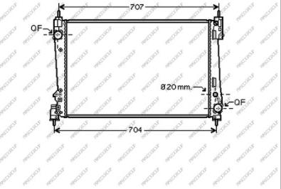 Prasco AA210R006 - Radiators, Motora dzesēšanas sistēma ps1.lv