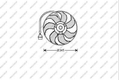 Prasco AD016F001 - Ventilators, Motora dzesēšanas sistēma ps1.lv