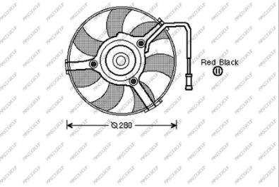 Prasco AD017F001 - Ventilators, Motora dzesēšanas sistēma ps1.lv