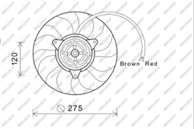 Prasco AD033F005 - Ventilators, Motora dzesēšanas sistēma ps1.lv