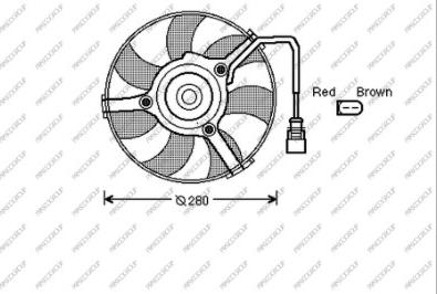 Prasco AD032F004 - Ventilators, Motora dzesēšanas sistēma ps1.lv