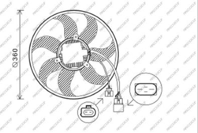 Prasco AD022F003 - Ventilators, Motora dzesēšanas sistēma ps1.lv