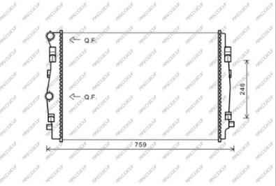 Prasco AD324R004 - Radiators, Motora dzesēšanas sistēma ps1.lv