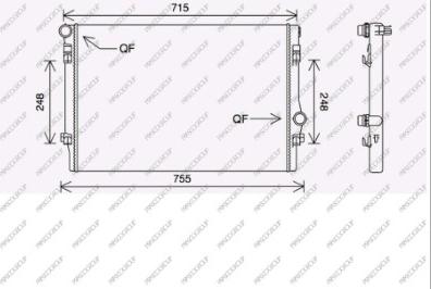 Prasco AD324R001 - Radiators, Motora dzesēšanas sistēma ps1.lv