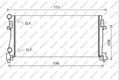 Prasco AD324R003 - Radiators, Motora dzesēšanas sistēma ps1.lv