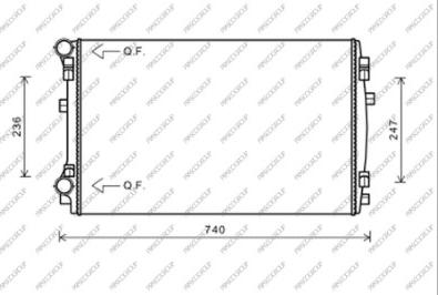 Prasco AD324R002 - Radiators, Motora dzesēšanas sistēma ps1.lv